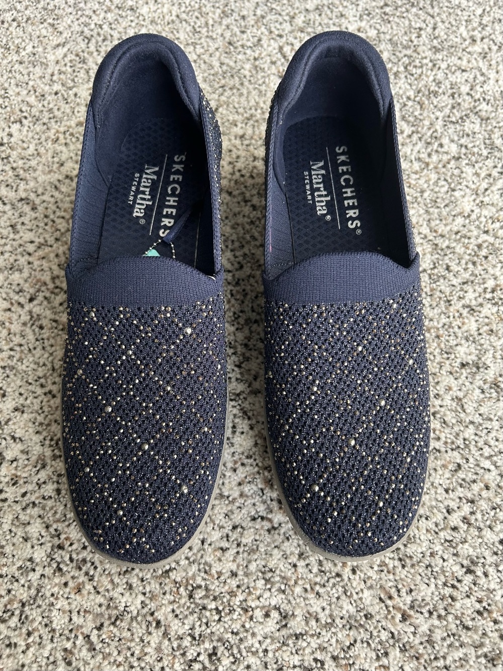 Skechers x Martha Stewart Ultra Flex 3.0 Dazzling Slip-Ins Navy - NWT
